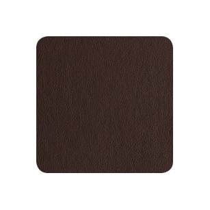Onderzetters 7834420 imitatieleer set/4 donker bruin asa