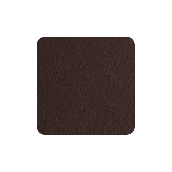 Onderzetters 7834420 imitatieleer set/4 donker bruin asa
