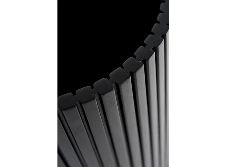29771 Ethnicraft roller max waste paper basket Ø28cm H35cm Detail rand boven