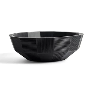 29732 Ethnicraft Striped Bowl Zijkant