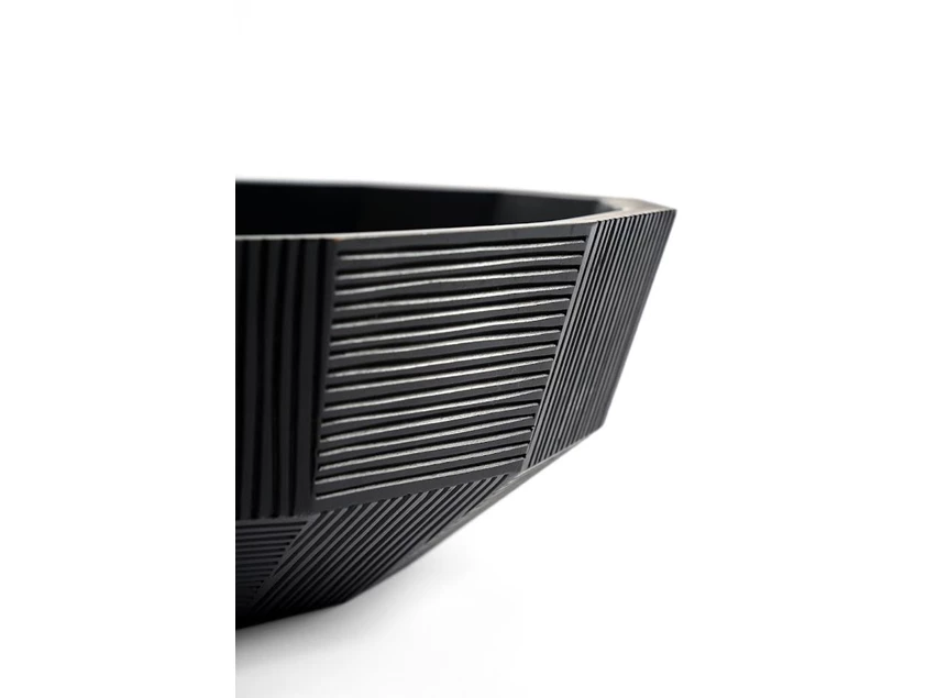 29732 Ethnicraft Striped Bowl Hoek