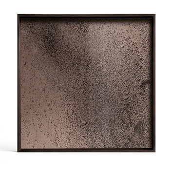 20562 Ethnicraft Bronze Mirror Tray L 51x51cm Bovenkant