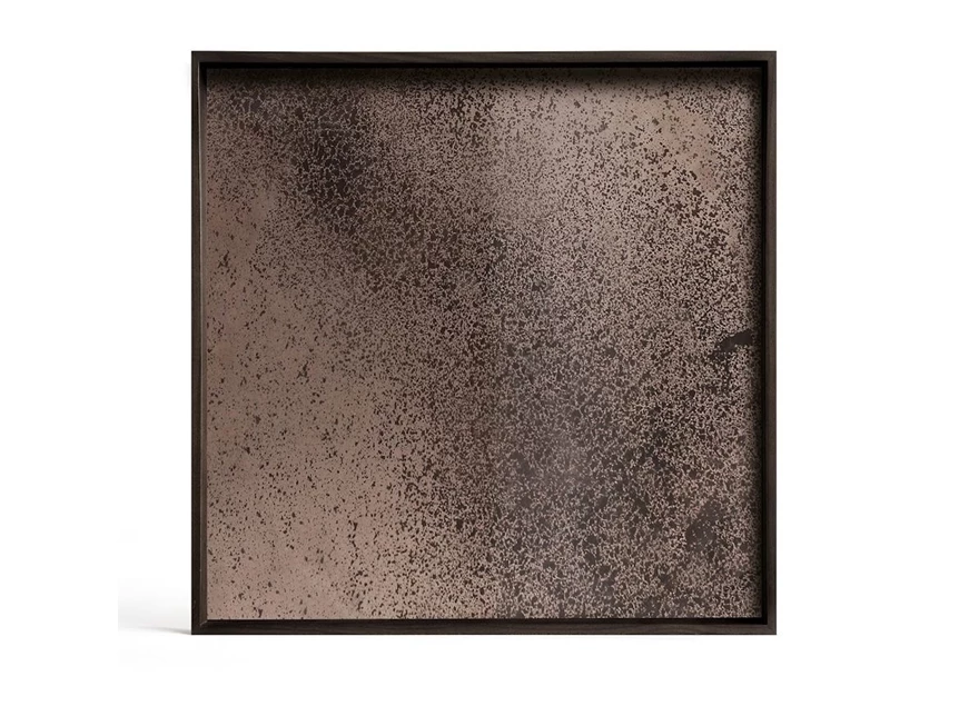 20562 Ethnicraft Bronze Mirror Tray L 51x51cm Bovenkant