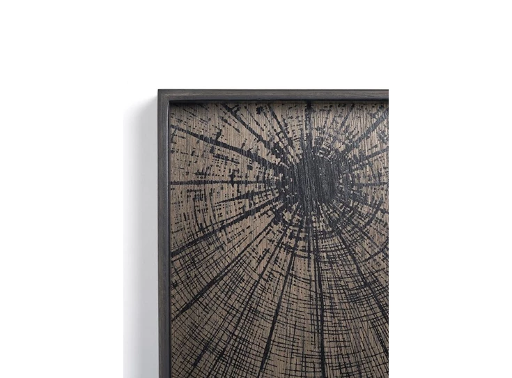 20565 Ethnicraft Black Slices Tray L 51x51cm Hoek