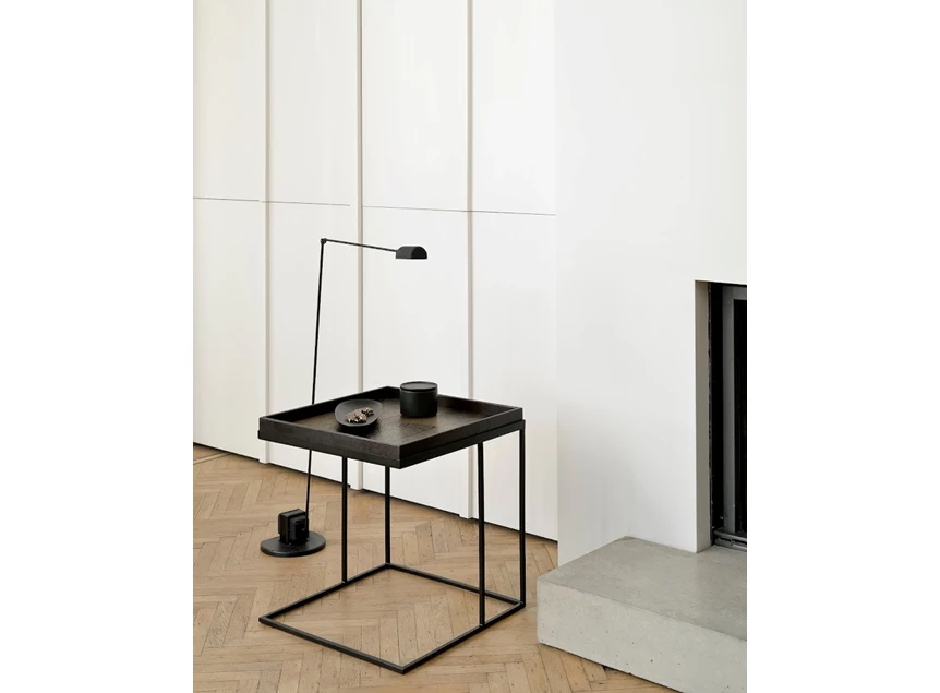 20565 Ethnicraft Black Slices Tray L 51x51cm met Tafel