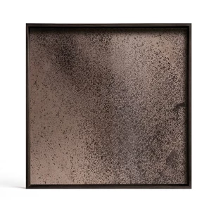 20561 Ethnicraft Bronze Mirror Tray S 38x38cm Bovenkant