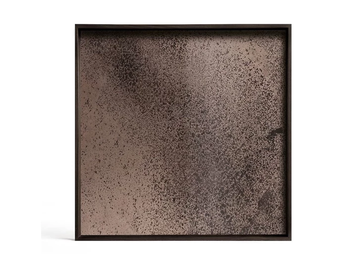 20561 Ethnicraft Bronze Mirror Tray S 38x38cm Bovenkant