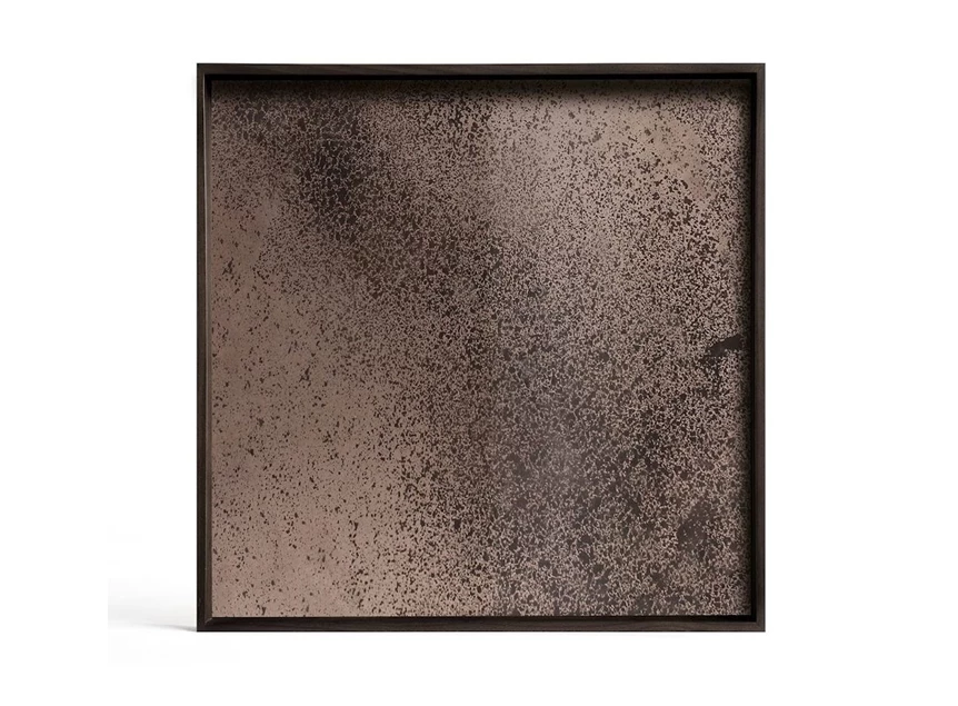 20561 Ethnicraft Bronze Mirror Tray S 38x38cm Bovenkant