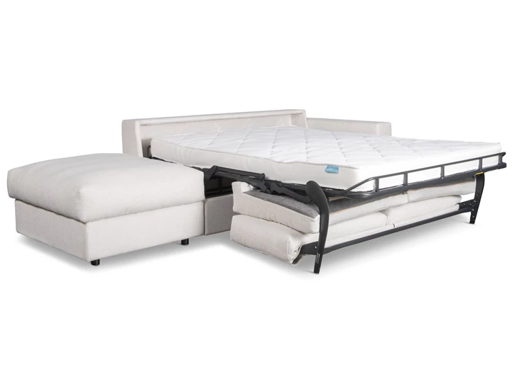 slaapbank Dean Sofabed met poef open zetelbed