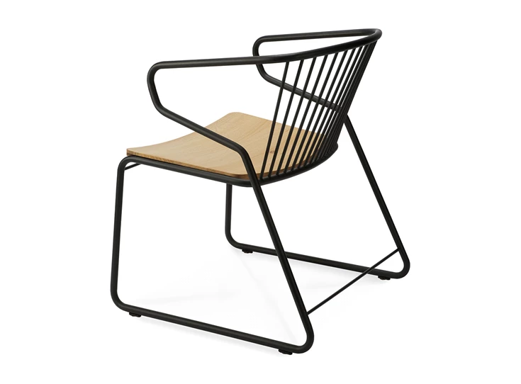 Oak Gabbia Lounge Chaire Ethnicraft Zijkant