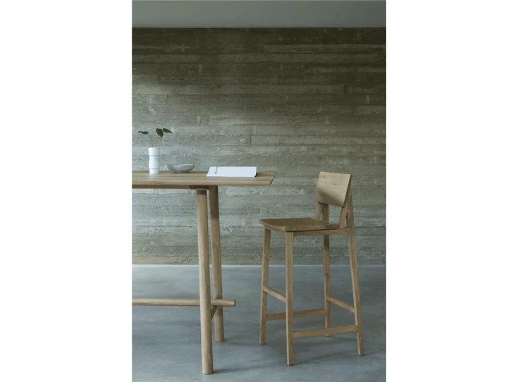Oak N4 Bar Stool Ethnicraft Sfeer