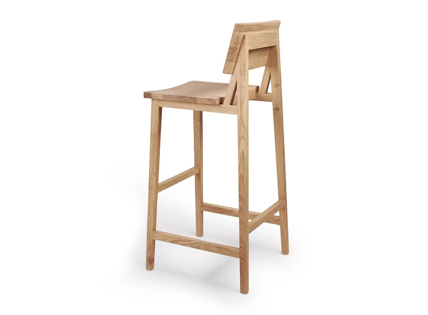 Oak N4 Bar Stool Ethnicraft Achterkant