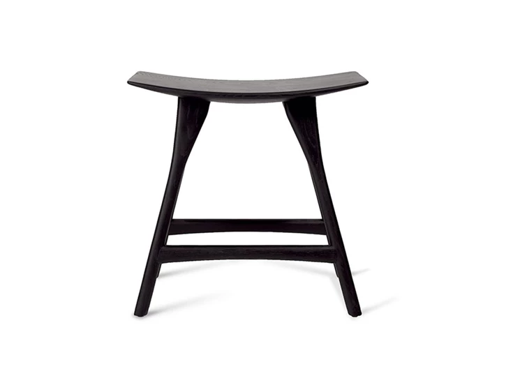 Oak Osso Black Stool Ethnicraft Zwart