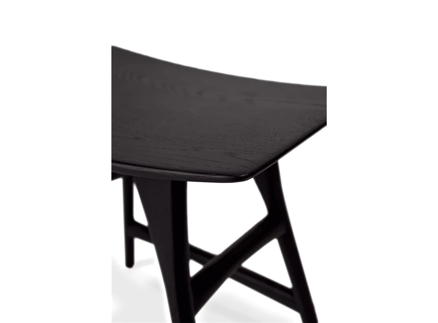 Oak Osso Black Stool Ethnicraft Detail
