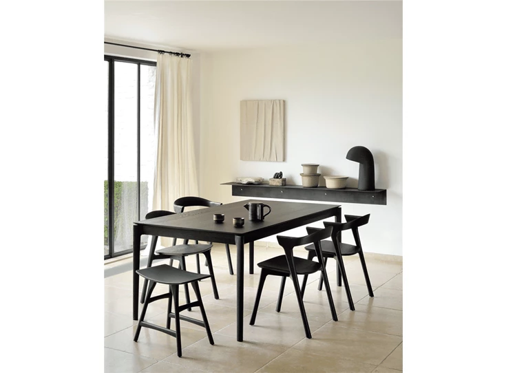 Oak Osso Black Stool Ethnicraft Sfeer