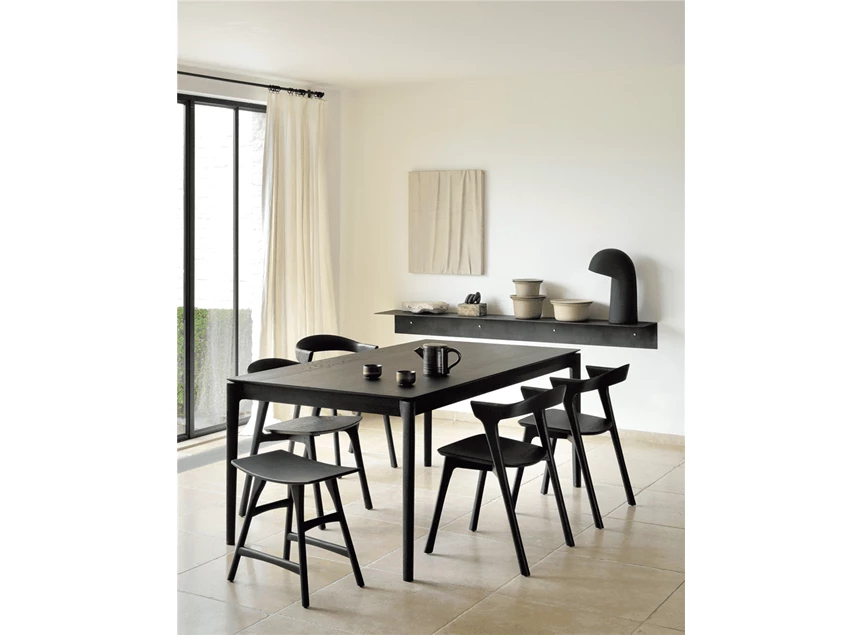 Oak Osso Black Stool Ethnicraft Sfeer