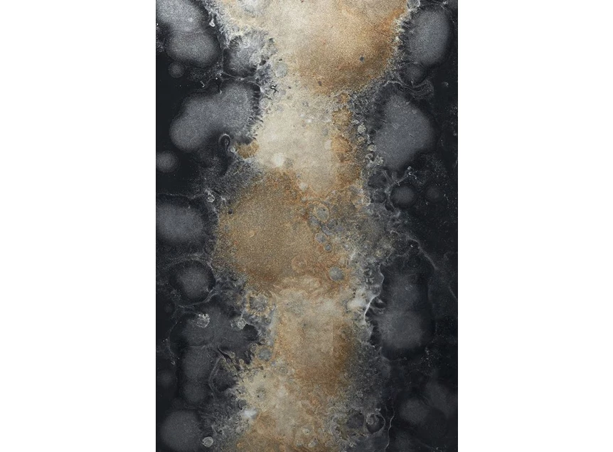 20466 Ethnicraft Black Organic Glass Valet Tray L 42x24x3cm Detail