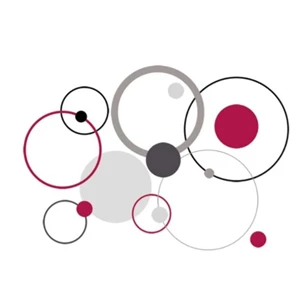 DS-DT2049 Eurographics Red Bubbles 70x50cm