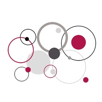 DS-DT2049 Eurographics Red Bubbles 70x50cm