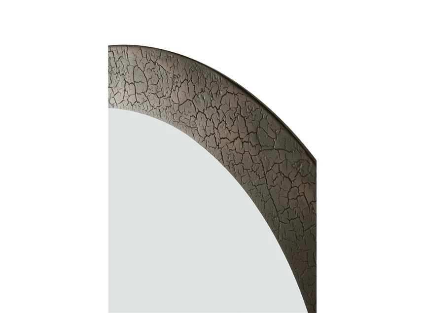 Umber Sphere Wall Mirror Ethnicraft 99cm recht rand boog