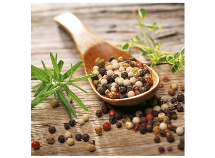 DPA-DT81013 Eurographics herbs & pepper on wood 30x30cm