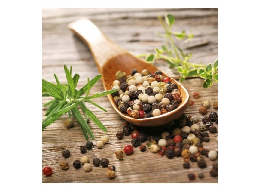 DPA-DT81013 Eurographics herbs & pepper on wood 30x30cm