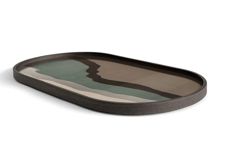 20580 Ethnicraft graphite wabi sabi glass tray Schuin