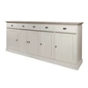 York HB1 hoge dressoir 5 deuren 5 laden zijaanzicht