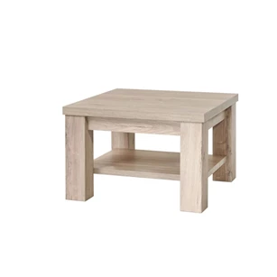 HT1TB vierkante salontafel met legger K540 lichtgrijze eik