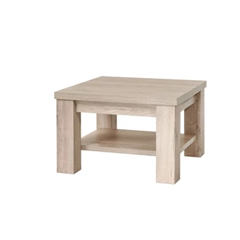 HT1TB vierkante salontafel met legger K540 lichtgrijze eik