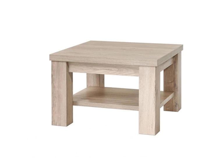 HT1TB vierkante salontafel met legger K540 lichtgrijze eik