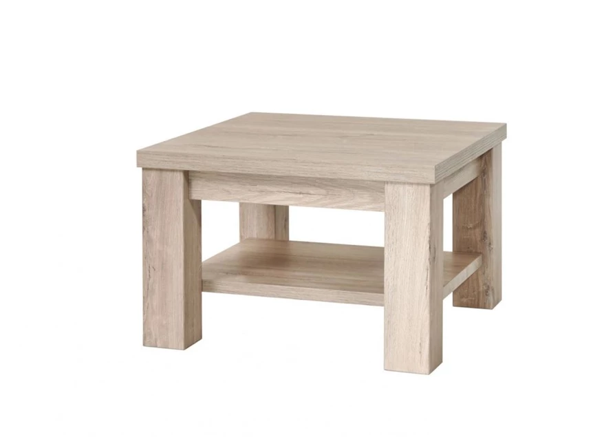 HT1TB vierkante salontafel met legger K540 lichtgrijze eik