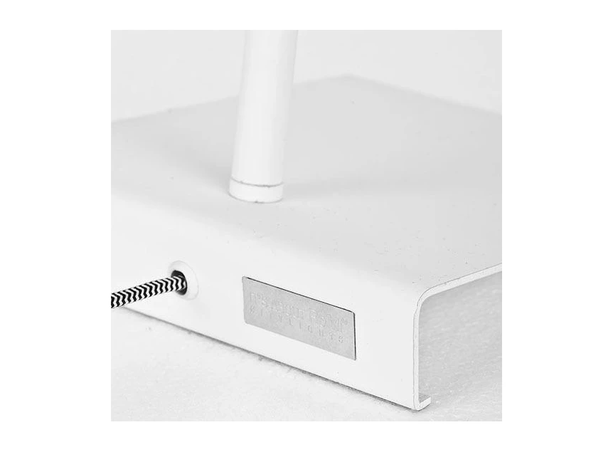 Tafellamp 'Cardiff' 54cm wit