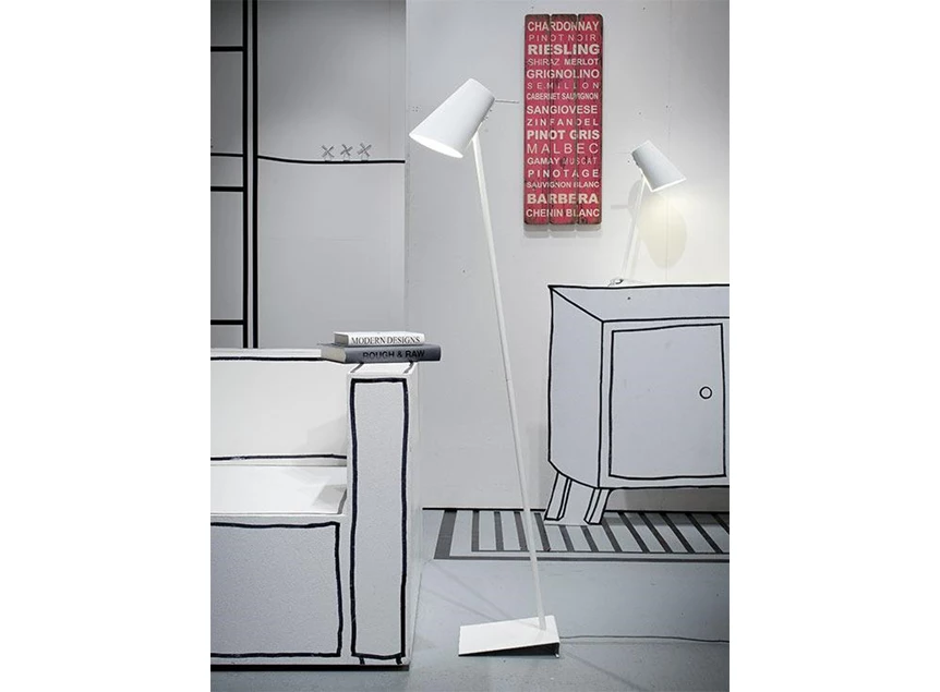 Tafellamp 'Cardiff' 54cm wit