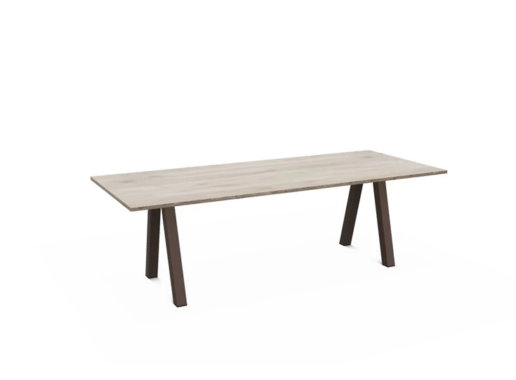 Tafel Veneto HPL tafelblad configuratie perfecta epoxy onderstel