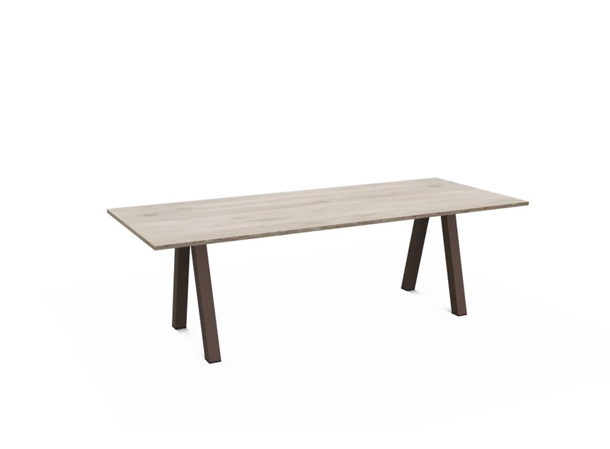 Tafel Veneto HPL tafelblad configuratie perfecta epoxy onderstel