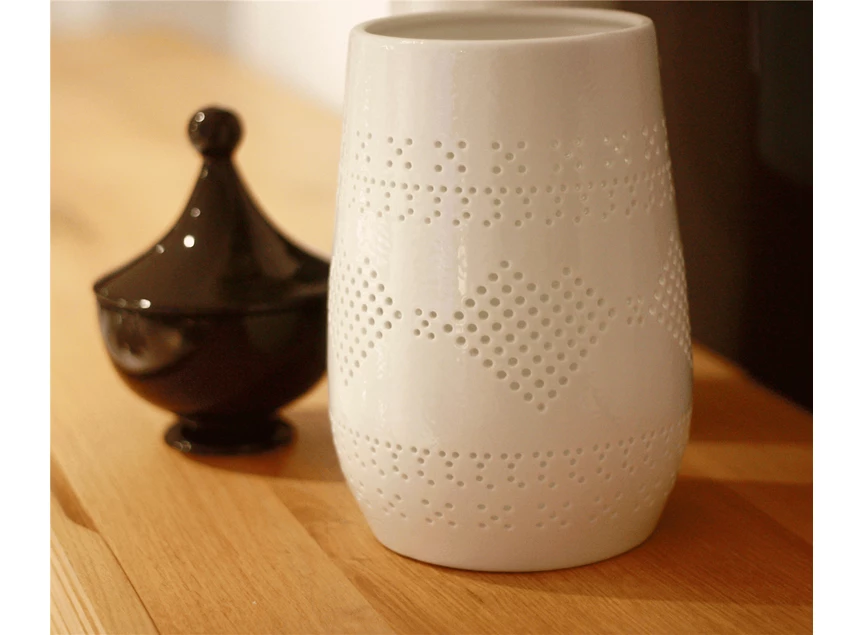 potje, kaarsenhouder, deksel, zwart, s&p, kopen, servies, decoratie, aardewerk, interieur, meubelen jonckheere