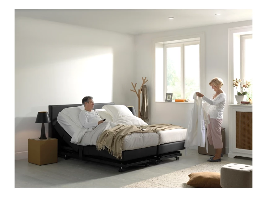 elektrische boxspring comfortlift nox in bed