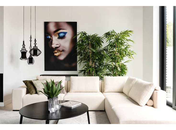 Hoekzetel Lexus stof wit Passe Partout