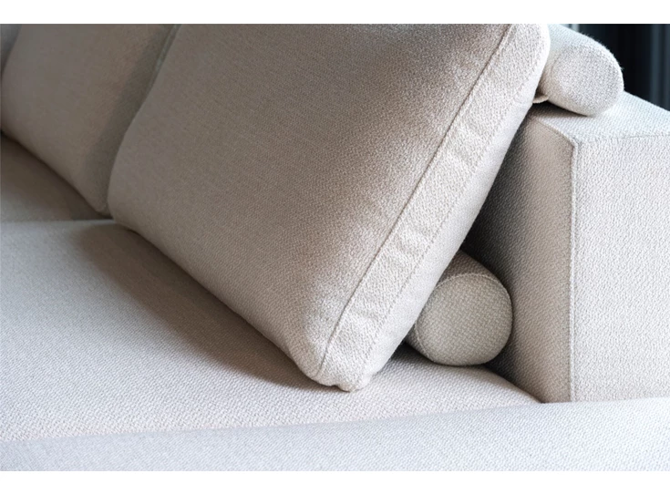 Rugkussen Salon Lexus stof wit Passe Partout