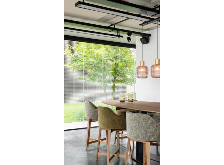 Zijkant Barstoel Lumos stof Passe Partout