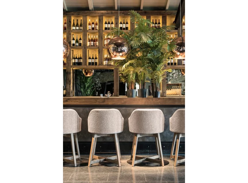 Barstoel Lena stof bouclé Passe Partout