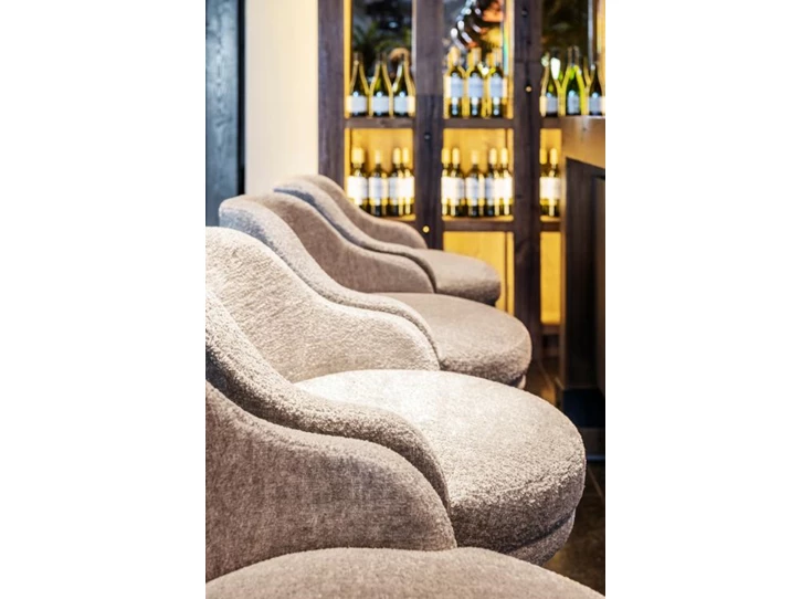 Armleuning Barstoel Lena stof bouclé Passe Partout