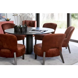 Tafel Buddha Round zwart Passe Partout