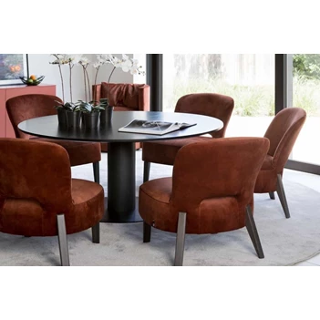 Tafel Buddha Round zwart Passe Partout