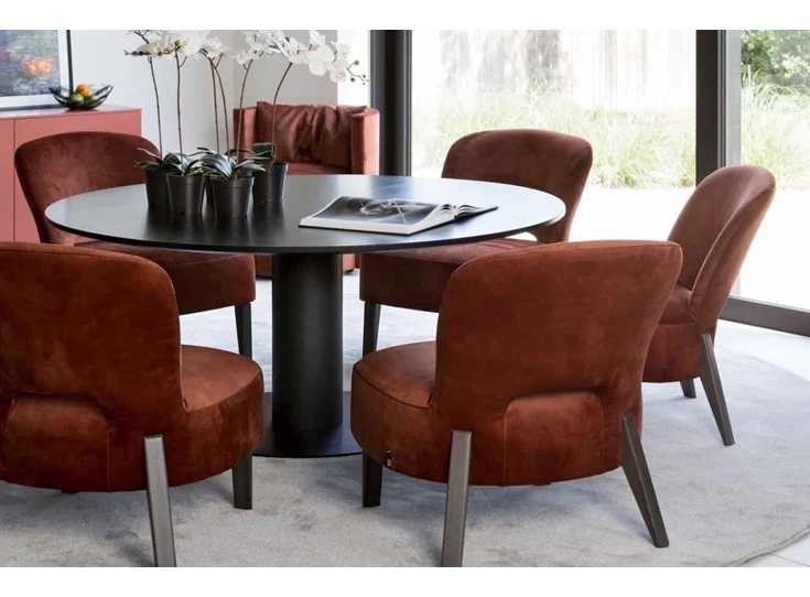 Tafel Buddha Round zwart Passe Partout