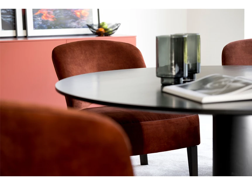 Zijkant Tafel Buddha Round zwart Passe Partout