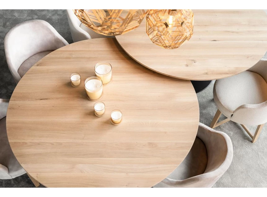 Bovenkant Tafel Buddha Round natural Passe Partout