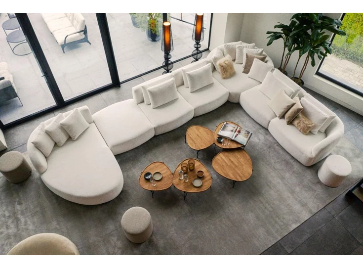 hoekzetel Medusa grote hoeksalon stof Passe Partout