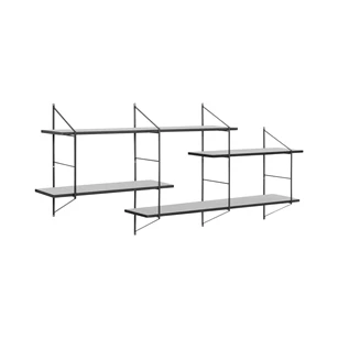 18044 Actona Belfast wall Unit wandrek zwart